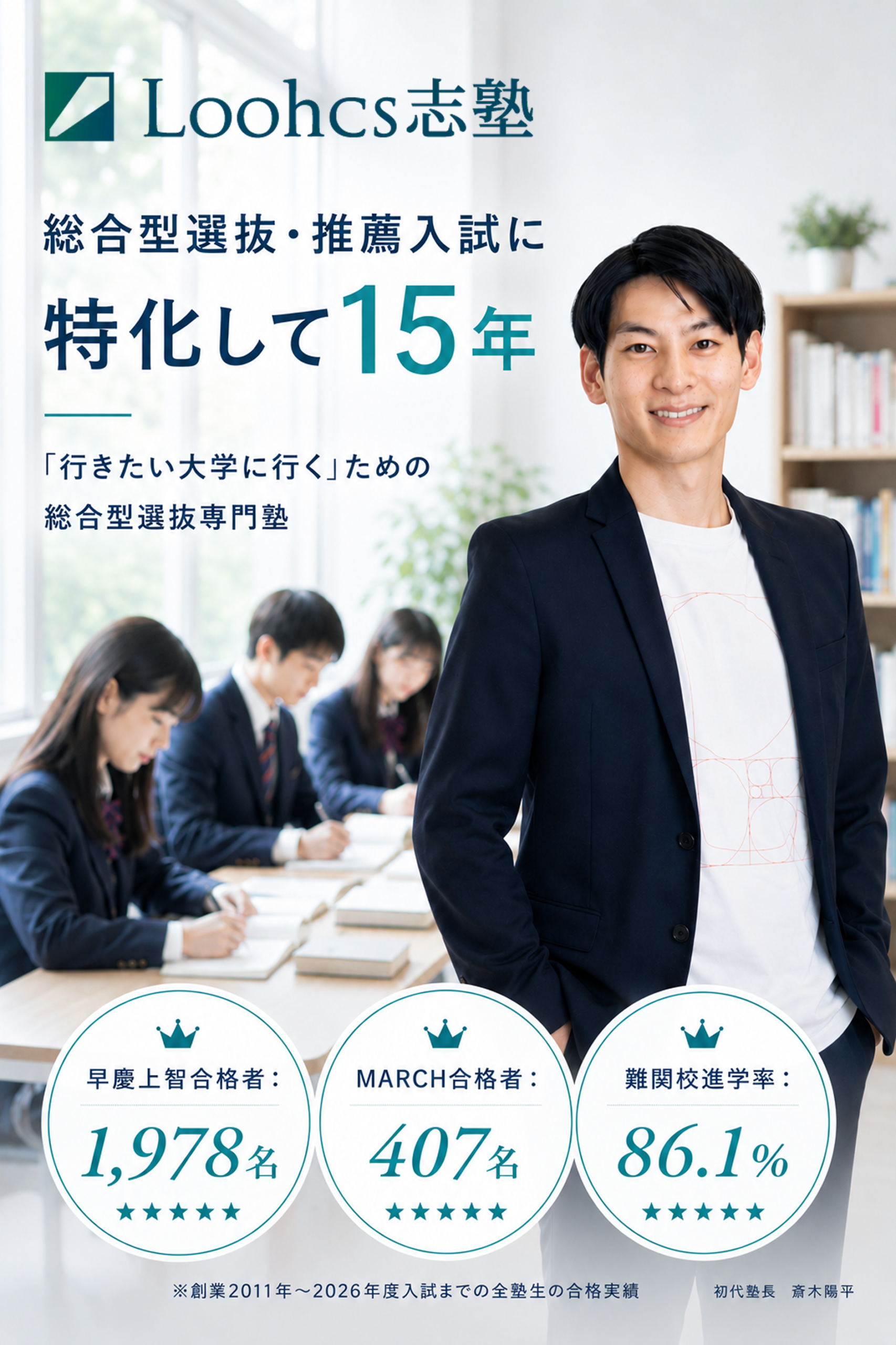 ao@紹介文推奨 ルークス志塾｜総合型選抜(AO入試,推薦入試,小論文)対策に強い専門塾